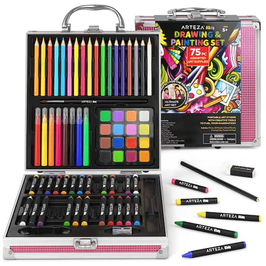 Arteza&#xAE; Kids Ultimate Drawing Kits, Small, Pink
